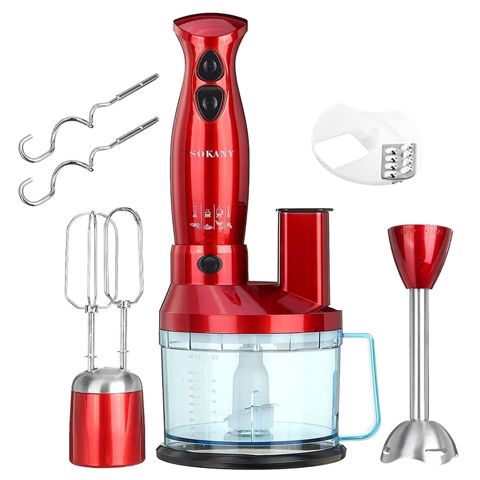 Sokany sk-5011-7 7-si 1-də elektrikli Əl blenderi 700w qida dəyirmanı yumurta çarpıçı blender dəsti — Bakı