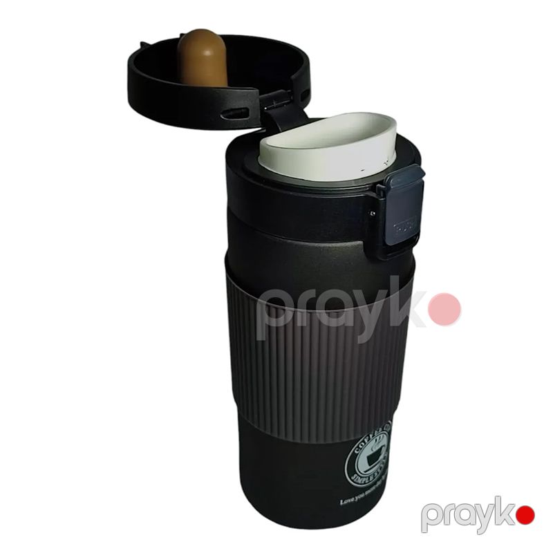Paslanmayan Polad Qəhvə Termosu, 350 ml, Hamar dizaynlı yungül termos — Termos və termoş, Bakı (6)
