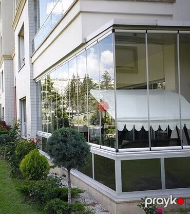 Cam balkon sifarişi — Pəncərələr, qapılar, balkonlar, Bakı (2)