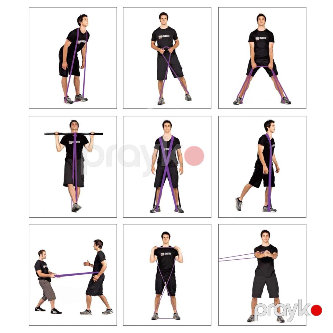 Unisex Yoga Pilates Atletik Elastik Bandlar Rezin Müqavimət Bandı Jqut Ağır Jqur Müqavimət Bandları — İdman, hobi, istirahət, Bakı (2)