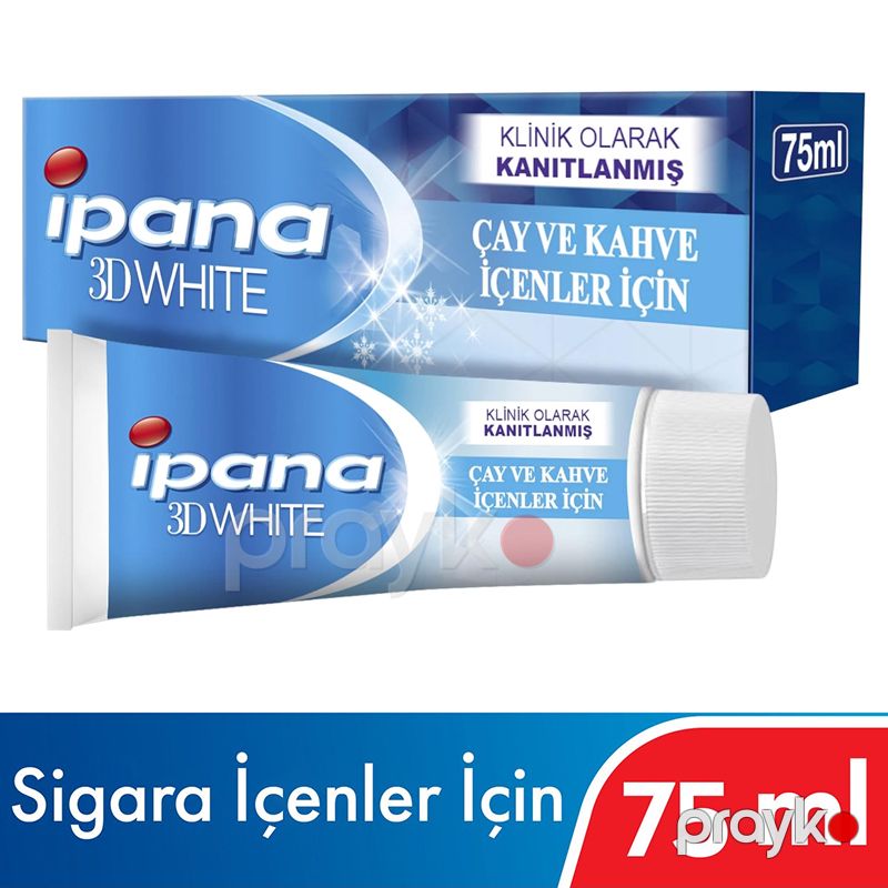 Ipana 3 Boyutlu Beyazlık Diş Macunu Çay ve Kahve İçenler İçin 75 ml Diş Macunu Diş Ağardıcı Məcun — Gözəllik və səhiyyə, Bakı (5)