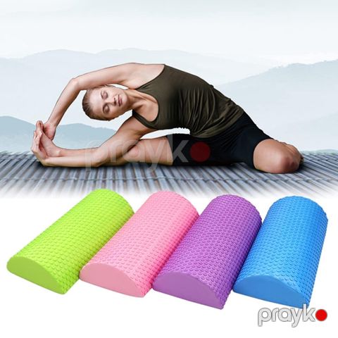 Yarım Yoga Masaj Silindiri Bel Onurğa Ağrıları üçün Mükəmməl Silinder Köpük Masaj Silindiri — Bakı