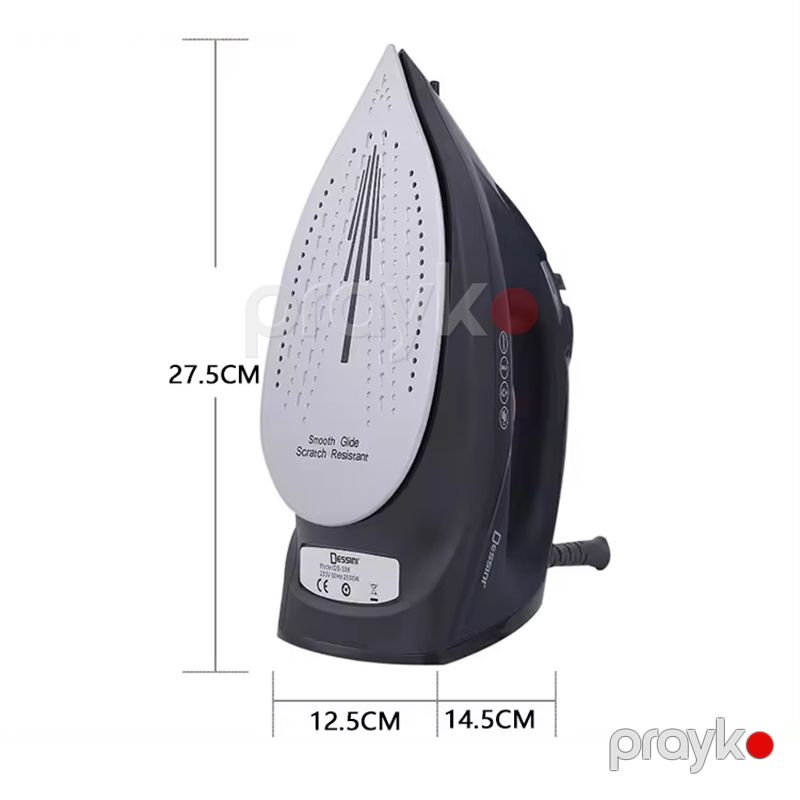 Dessını DS-338 Paslanmayan Polad Altlıqlı Buxarlı Ütü 1600W Gücündə Yüksək Keyfiyyətli Elektrikli Peşəkar Buxarlı Ütü — Ev texnikası, Bakı (2)