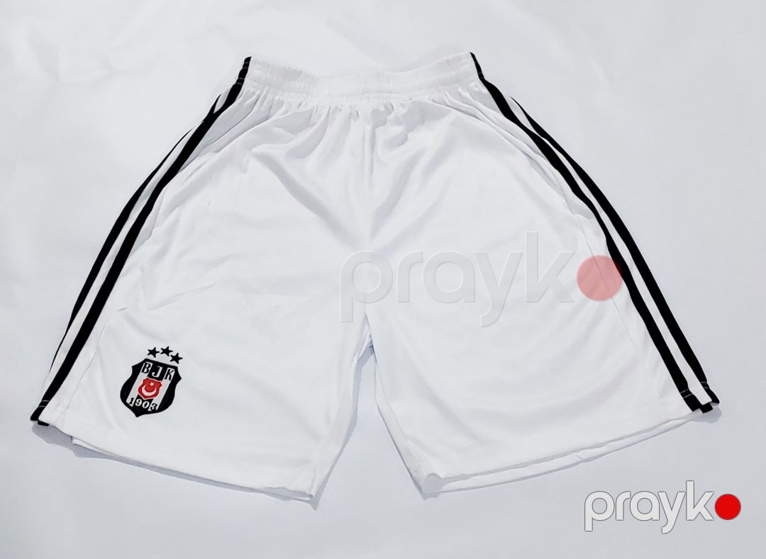 Azarkeşlər üçün şort Beşiktaş JK, ağ/qara, poliester/elastan, ölçü XL — Mallar, Bakı (3)