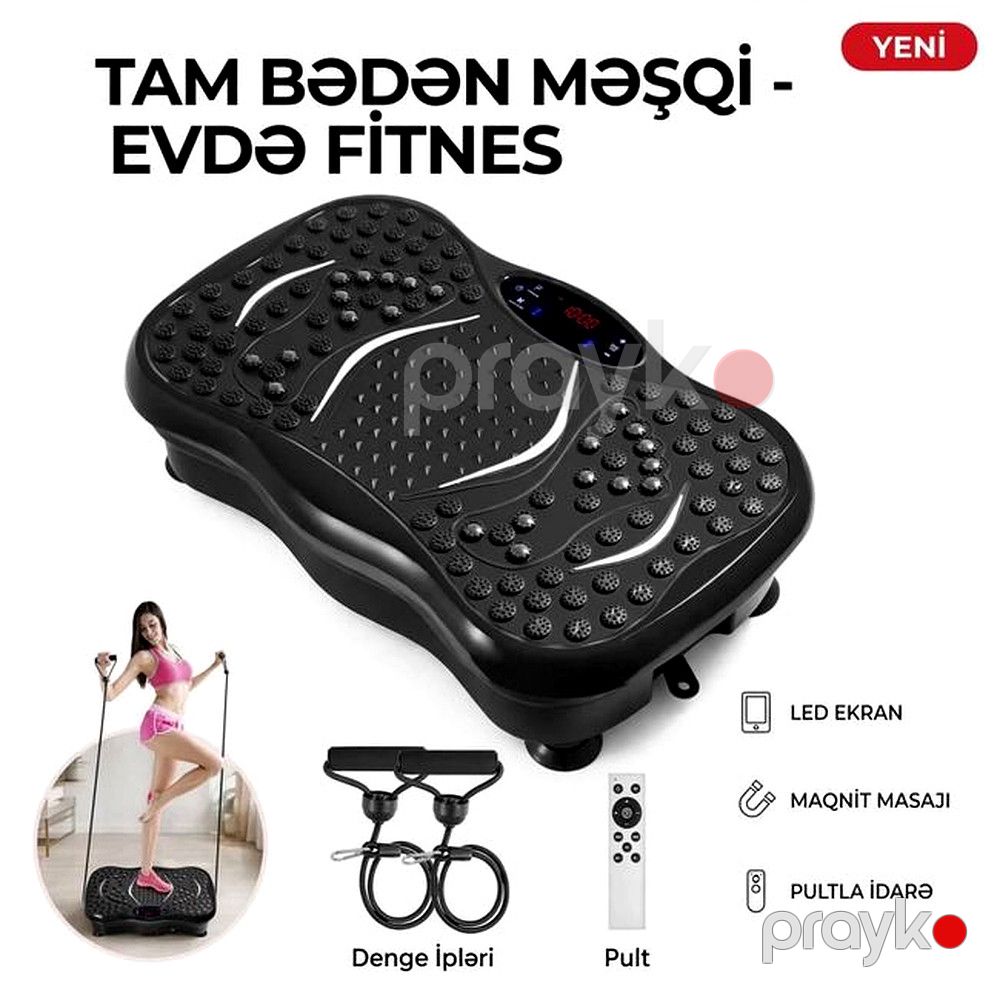 Vibro platforma Aspo YT-004, Vibrasiya, 2, 220 Vt, Qara — Mallar, Bakı (2)