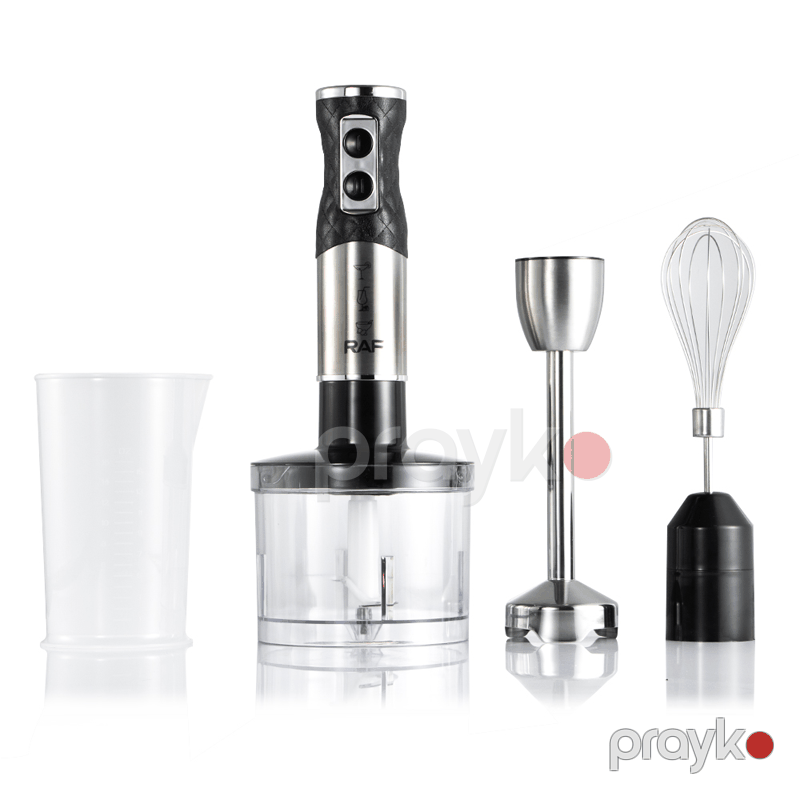 RAF R.3008 - Əl blenderi, 1600W Güc, Çırpıcı, Doğrayıcı, Qab və Ölçü Stəkanı, Meyvə - Tərəvəz, Buz, Qoz - Fındıq və Digər Ərzaqlar üçün Çoxfunksiyalı Əl Blenderi — Blenderlər, xırdalayanlar və mikserlər, Bakı (2)