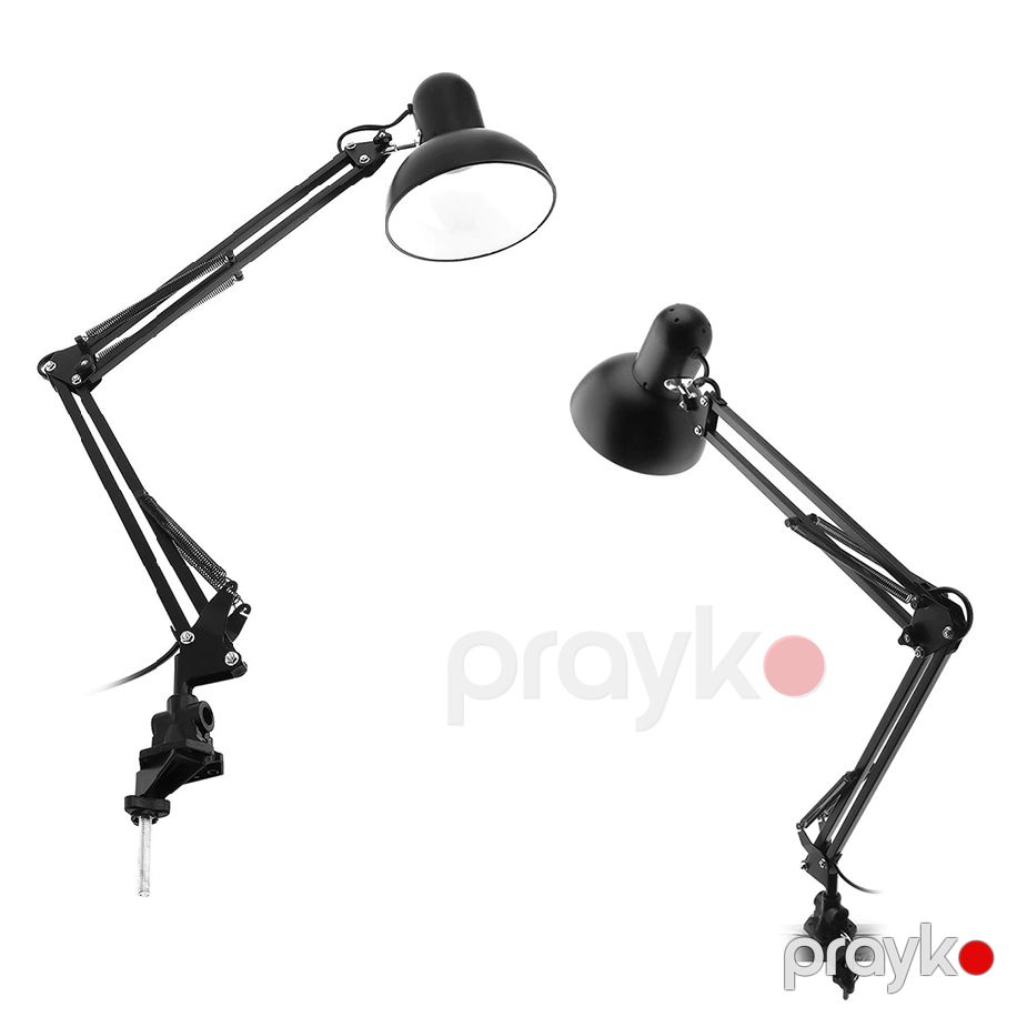 E27 Qısqaclı Tutacağı Stolüstü Lampa, Fırlana Bilən Dizayın Lampa Başlığı — Mallar, Bakı (5)