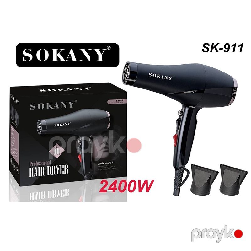 Sokany SK-911 Çoxfunksiyalı Elektrikli Saç Feni Saç Şəkilləndirici Fen Hava Feni 2400W — Fən, Bakı (6)