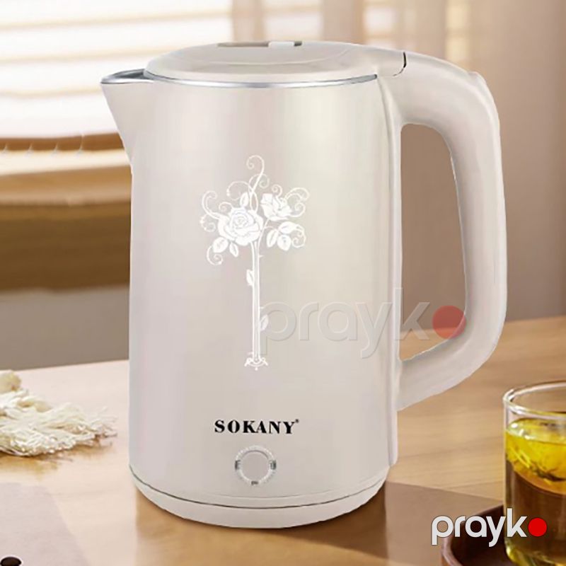 Sokany Böyük Tutumlu 2.5L 2000W Elektri8k Çaydanı İstilik Avtomatik Söndürmə Funksiyalı Quru Yanmaya Qarşı Çaydan SK-1075 — Elektrik çaydanları və termoslar, Bakı (6)