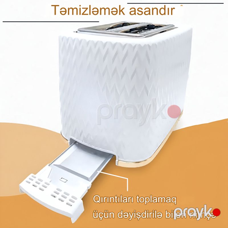 Sokany SK-034 Elektrikli Mini Toster Portativ İki Dilimli Toster 780W — Toster və vaflyasıcı, Bakı (4)