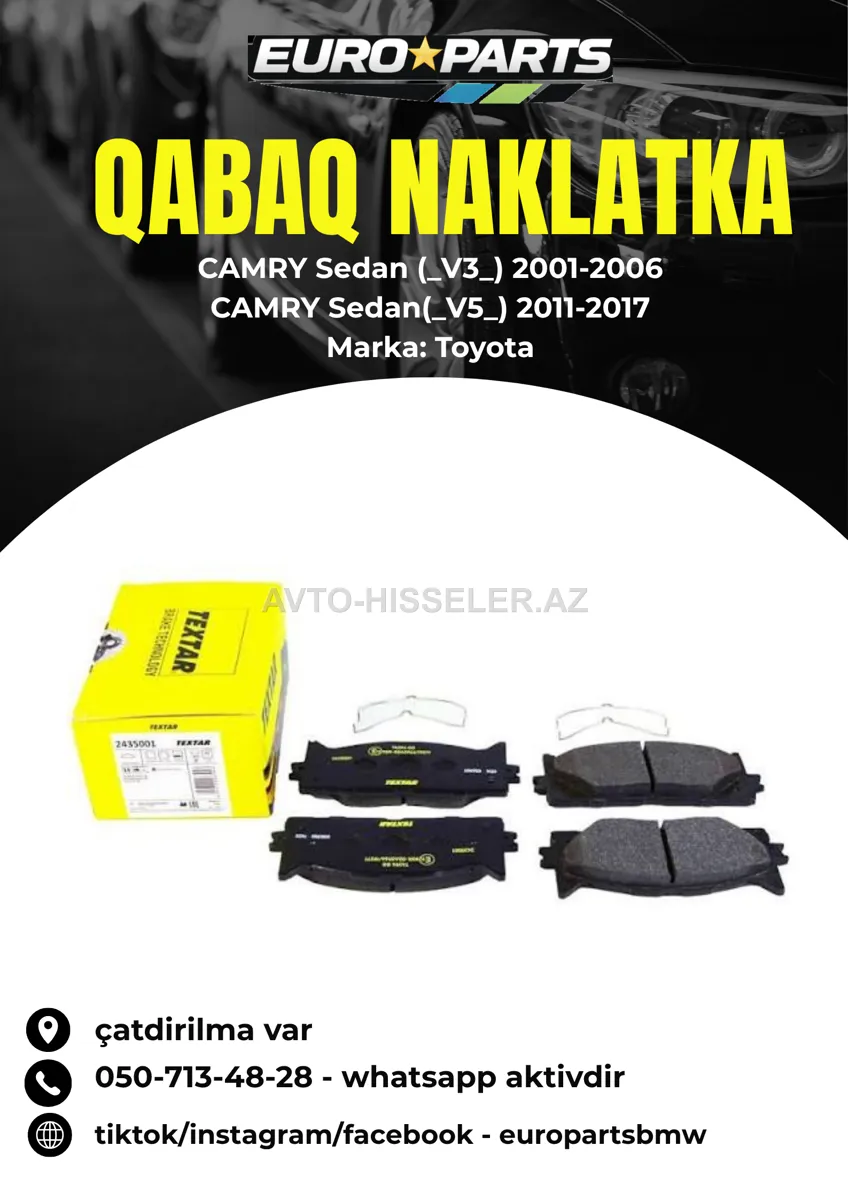 Toyota Camry V3/V5 qabaq naklatka — Bakı
