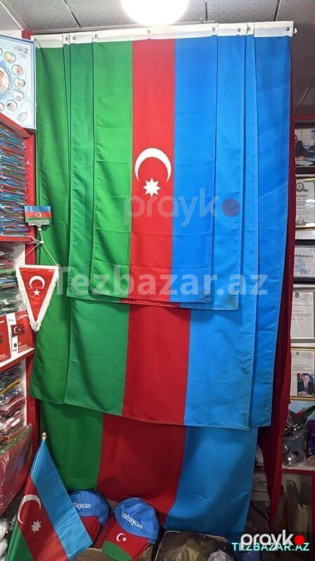 75x1.50 türk istehsalı Azərbaycan bayrağı — Bakı