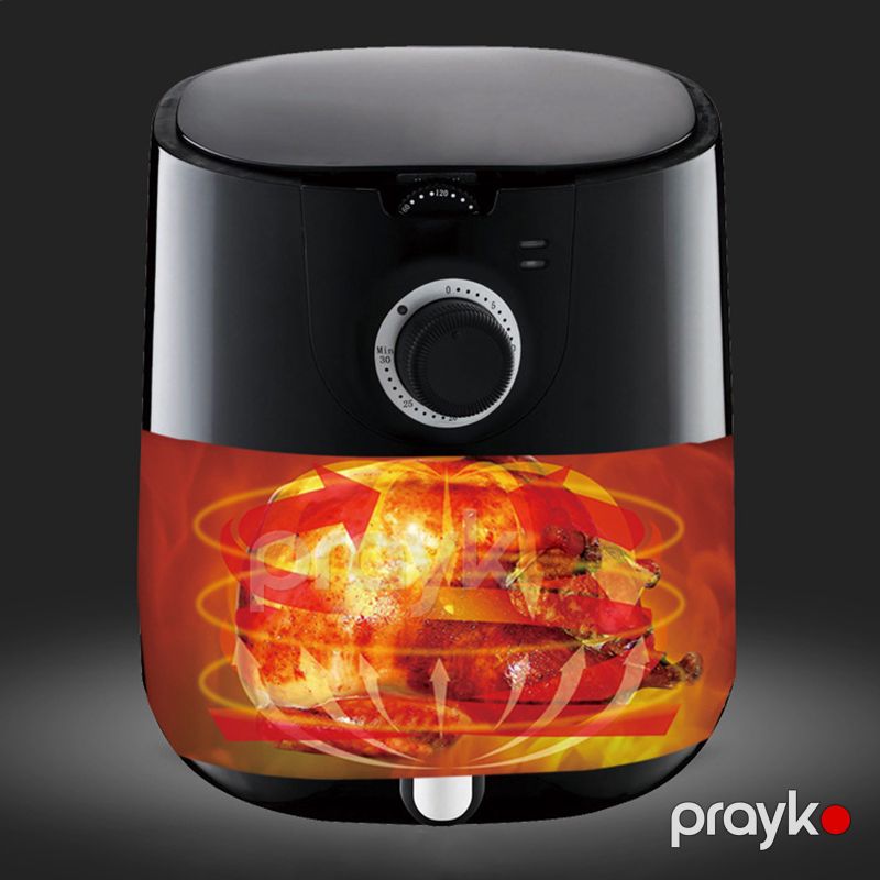Üstün Keyfiyyətli Sokany Hava Fritözü 5l Tutuma Sahib Çoxfunksiyalı Air Fryer 1500W Gücündə Tənzimlənən Termostat Nəzarəti — Digər mətbəx texnikası, Bakı (4)