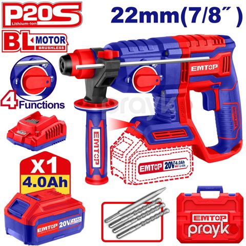 Emtop ELRH202081 - Drel Cordless Drill — Bakı