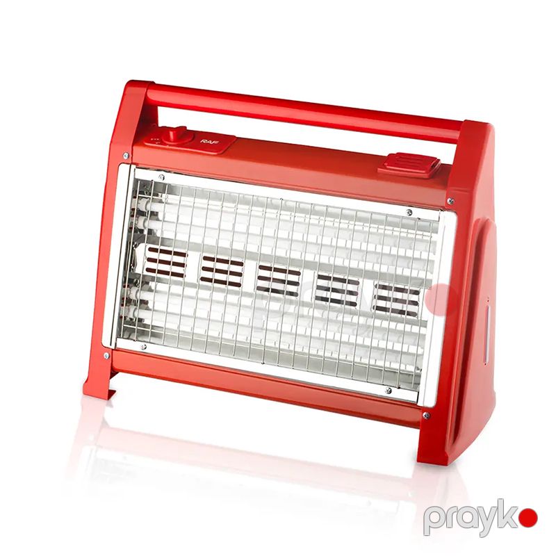 Elektrikli 2400 Watt Qtaq Qızdırıcılar Qırmızı Rengli Kvadrat Dğşəmə Qızdırıcısı RAF R.1175 Portativ İsidici Kumtel — Isıtıcılar və isı ventilatorları, Bakı (4)