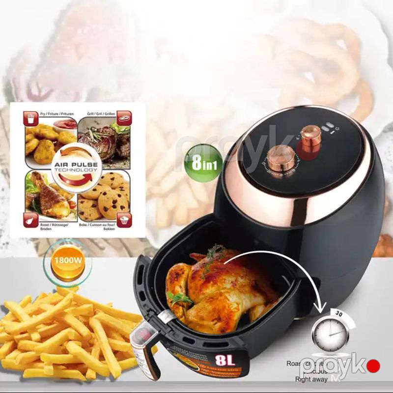 RAF R.5296 Böyük Tutumlu 8L Elektrikli Fritöz 1800 W Hava Fritöz Peşəkar Fritöz — Digər mətbəx texnikası, Bakı (7)