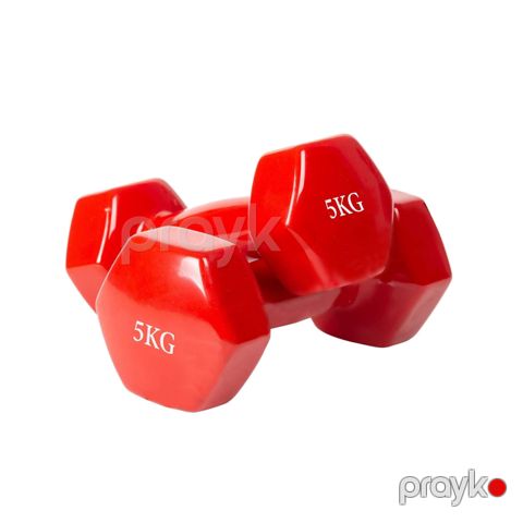 Sweat Kauçuk Örtüklü Qantel Dəsti 2x 5kq Toplam Ağırlıq 10kq — Bakı