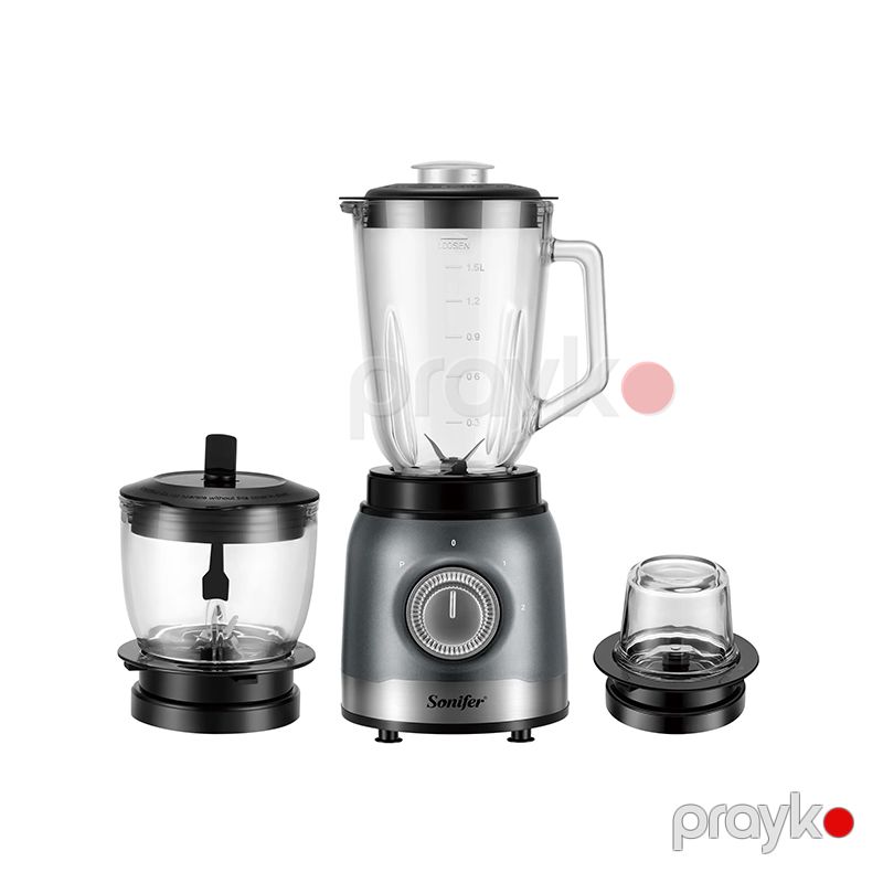 Sonifer SF-8125 Çoxfunksiyalı Standlı Blender Üyüdücü Başlıqlı Blender Doğrayıcı Mətbəx Blenderi 500 W — Blenderlər, xırdalayanlar və mikserlər, Bakı (4)