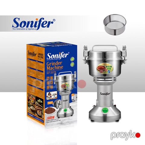 Sonifer SF-3578 Paslanmayan Polad Üyüdücü Qəhvə Ədviyyat Üyüdücü 1800W — Bakı