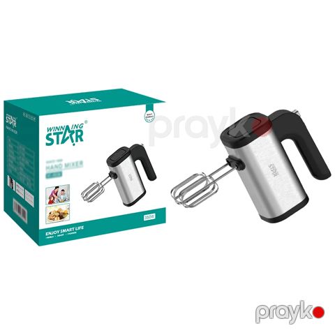 Wınnıng Star ST-5536 Yüksək Keyfiyyətli 5 Sürətli Yumurta Xəmir Çırpıcı Elektrikli Əl Mikseri — Bakı