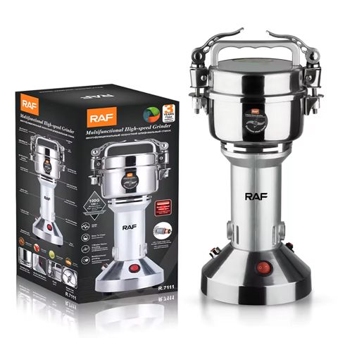 RAF R.7111 Paslanmaz Polad Üyüdücü Qəhvə Ədviyyat Üyüdücü 950W 28000rpm — Mətbəx texnikası