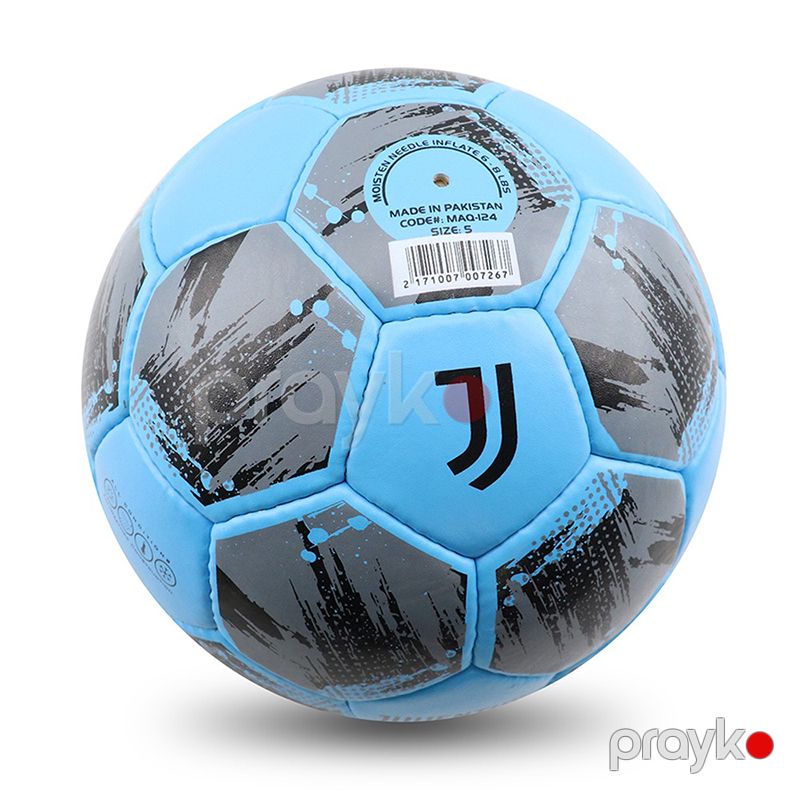 Yüksək Dayanıqlı Kamanda Futbol Topu 5 Nömrəli Juventus Futbol Topu Mavi Qara Dizaynda — İdman, hobi, istirahət, Bakı (4)