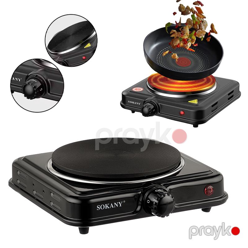 Sokany sk-5109 çoxfunksiyalı elektrik sobası Portativ Elektrik Sobası 1 Ocaqlı İnduksiya Piletka İkiqat Qatlı Qaynar Plitə — Plitələr, Bakı (2)