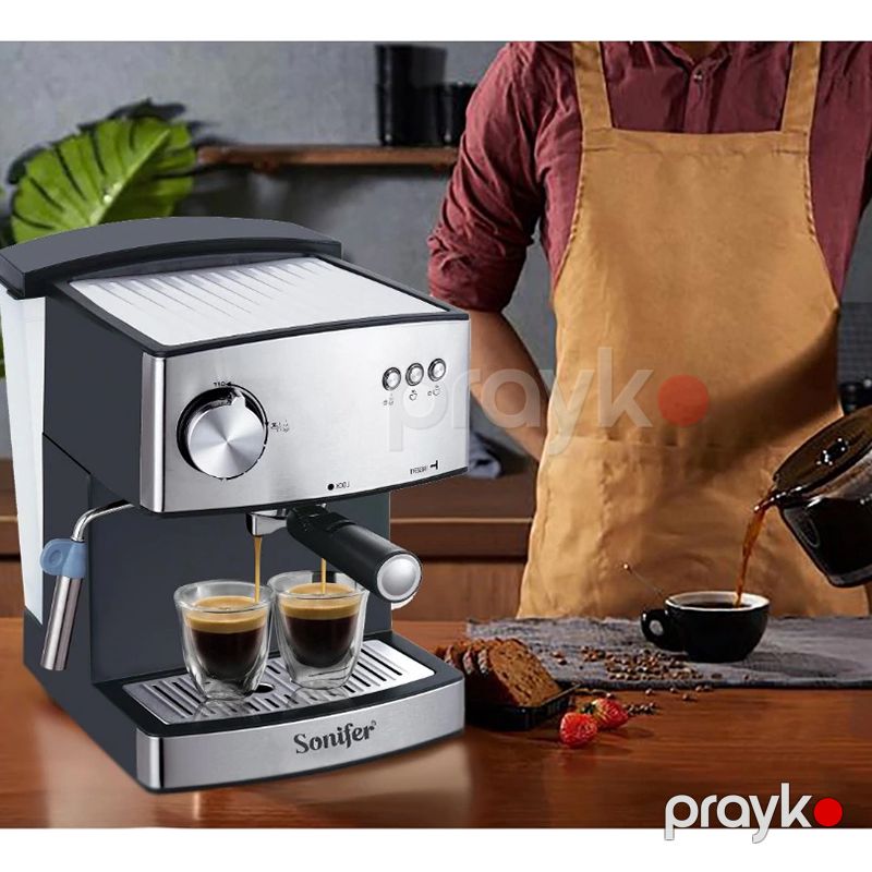 Sonifer SF-3568 Çoxfunksiyalı Qəhvə Maşını Yüksək Keyfiyyətli Kappuçino Espresso Kofe Hazırlayan Aparat 850W — Digər mətbəx texnikası, Bakı (2)