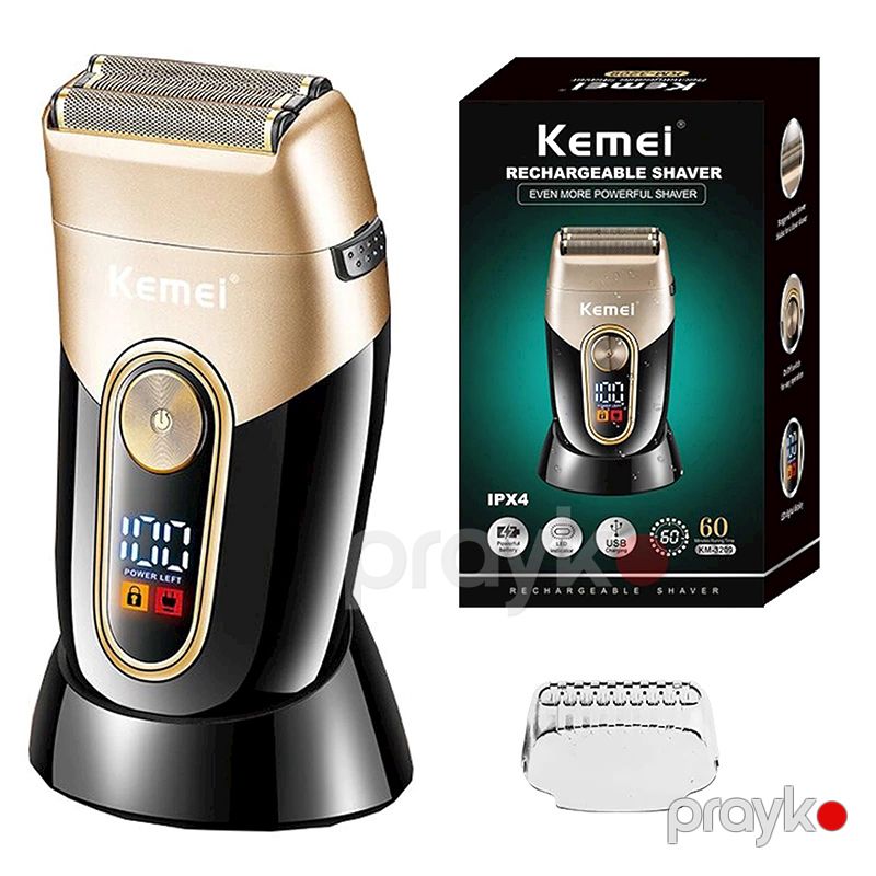 Kemei Elektrikli Suya Davamlı Təraş Maşını Trimmer 5W Gücə Malik Təraş Aparatı — Usturalar, trimmerler və epilyatorlar, Bakı (4)