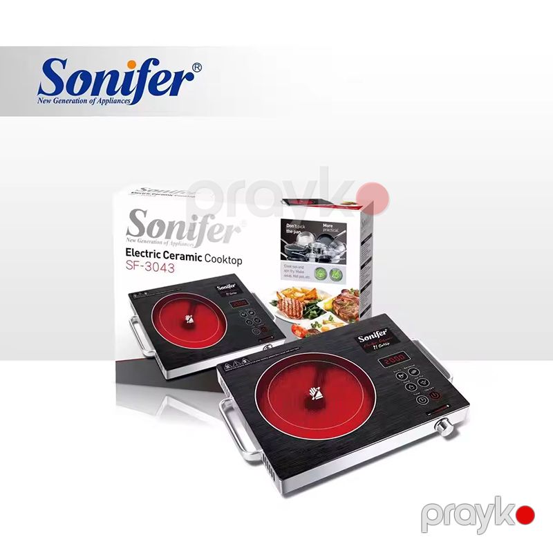 Sonifer SF-3043 Keramika Səthli Elektrik Sobası Qızdırıcı Elektrikli Bişirmə Pilitəsi 2000W — Plitələr, Bakı (6)