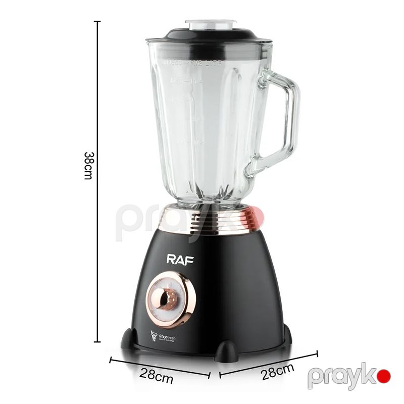 3 Sürət Ayarlı RAF Çoxfunksiyalı Şüşə Blender 1000W Gücündə Professional Gold Mətbəx Blenderi 1.5L — Blenderlər, xırdalayanlar və mikserlər, Bakı (7)