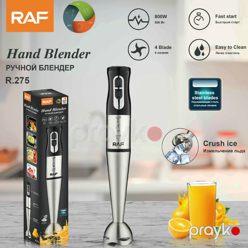 RAF R.3028 - Əl Blenderi, 400W Güc, 4 Paslanmayan Polad Bıçaq, 2 Sürət — Blenderlər, xırdalayanlar və mikserlər, Bakı (6)