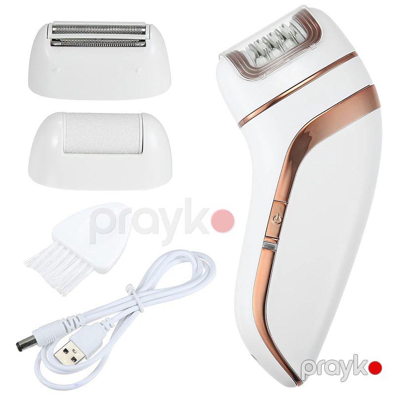 Croiner 3-ü Bir Arada Qadın Epilatoru Elektrikli Simsiz Gold Epilator Qadınlar Üçün Təkrar Doldurula Bilən Portativ Epilator Erqonomik Kompakt Dizayn — Usturalar, trimmerler və epilyatorlar, Bakı (7)