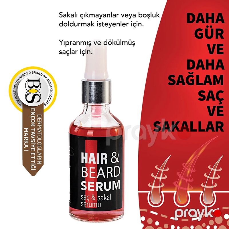 Bs Bubbles Cosmetics Saç Baxım Saqqal Serumu Saç Sakal Çıxarıcı Maye Saqqal Serumu Kişilər Üçün Serum50ml — Saç qayığı, Bakı (5)