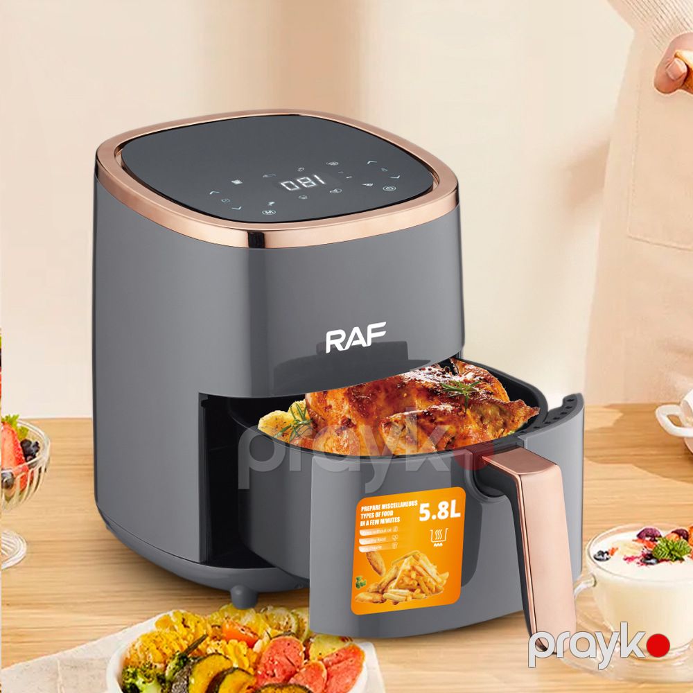 Böyük Tutumlu RAF Hava Fritözü 5.8L Funksional Yapışmaz Səth 1200W Gücündə — Digər mətbəx texnikası, Bakı (2)