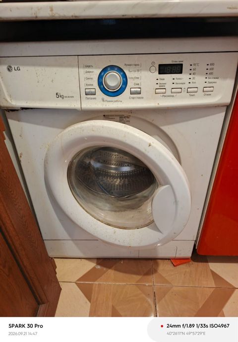Paltaryuyan maşın LG, 5 kq, İşlənmiş, Avtomat, Qurutmasız, Kredit yoxdur — Bakı