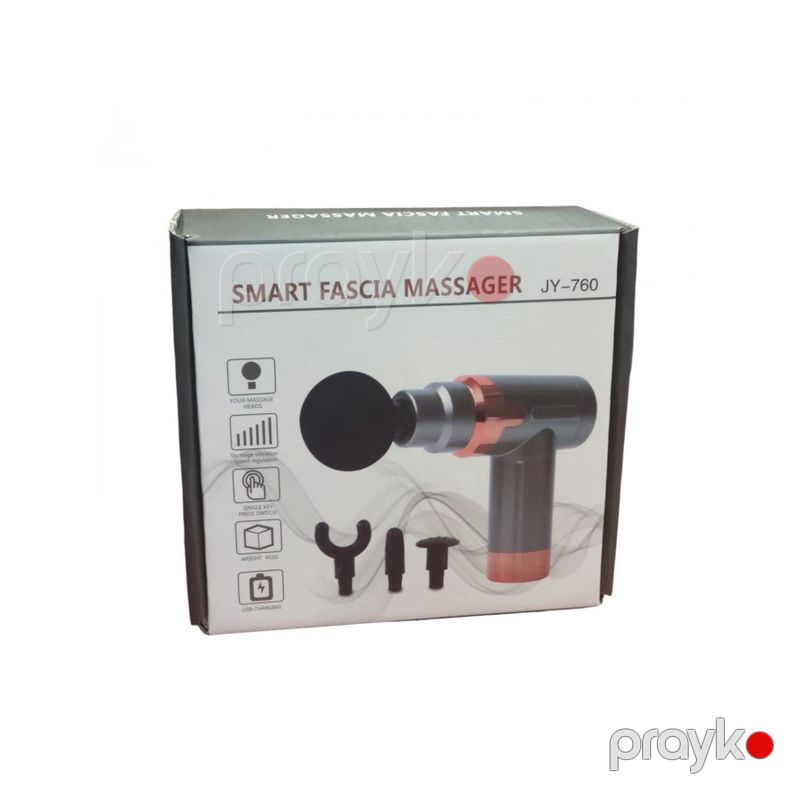 Smart Fascia Massage Gun JY-760 Masaj Tapançası LED Ekranlı 4 Başlığa sahib Masaj Silahı — Masaj aparatları, Bakı (4)
