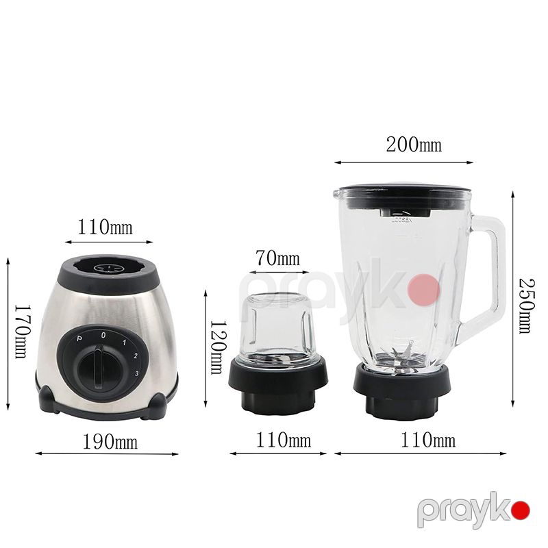 StayFresh 35000RPM Professional Masaüstü Mikser Smoothie Maker 350W 2-də 1 Arada Qida Prosessoru Yüksək Güclü Elektrikli Blender Dəsti — Blenderlər, xırdalayanlar və mikserlər, Bakı (6)