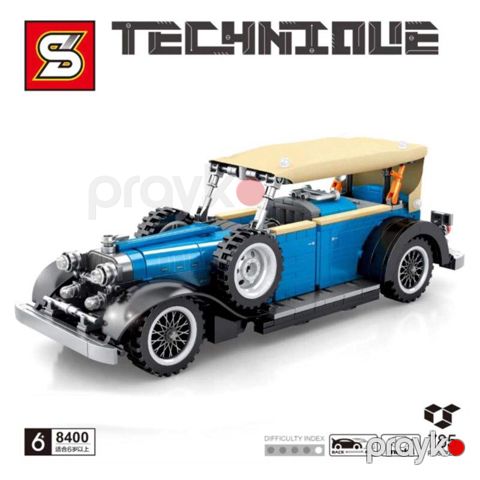 Technique Sembo City Klassik Lego Avtomobil MOC Modeli Klassik Kabriolet Yarış Avtomobili Tikinti Blokları Lego Oyuncaqlar 785 blok — Bakı