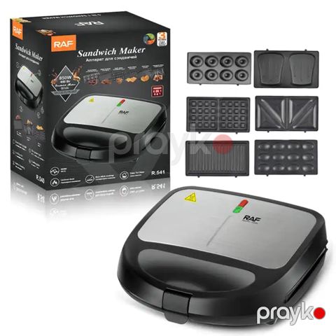 6-sı 1 Arada RAF Grill multimaker Elektrikli Çoxistifadəli Toster 6 Çıxarıla Bilən Panellə Sahib Peşəkar Qril Toster Multi-Baker Sendviç Hazırlayıcı — Bakı