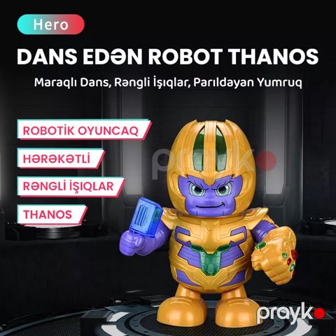 Rəqs edən robot Dance Hero Thanos (işıq, musiqi, səs), İnteraktiv oyuncaq — Bakı