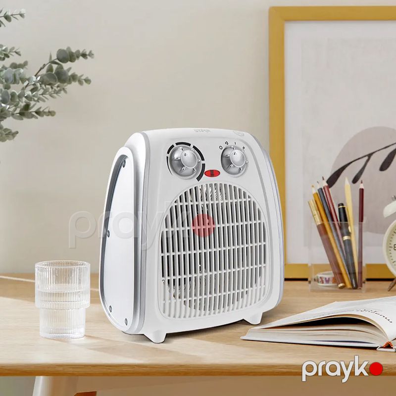 Winning Star ST-4084 2000W Ev Ofisi Üçün Portativ Mini Elektrikli Fan Qızdırıcı Ağ Rengli Kiçik Ölçülü Qızdırıcı Ventilyator — Isıtıcılar və isı ventilatorları, Bakı (5)