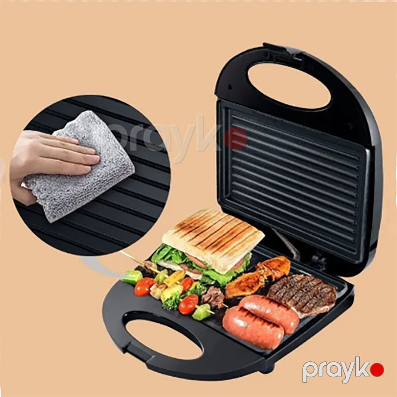 Sokany Elektrikli Qril Sendvic Maşını SK-116 Xüsusi Yapışmayan Örtüklü Profesionnal Termostat Nəzarətli Toster Grill Maker Sandwich Maker — Toster və vaflyasıcı, Bakı (3)