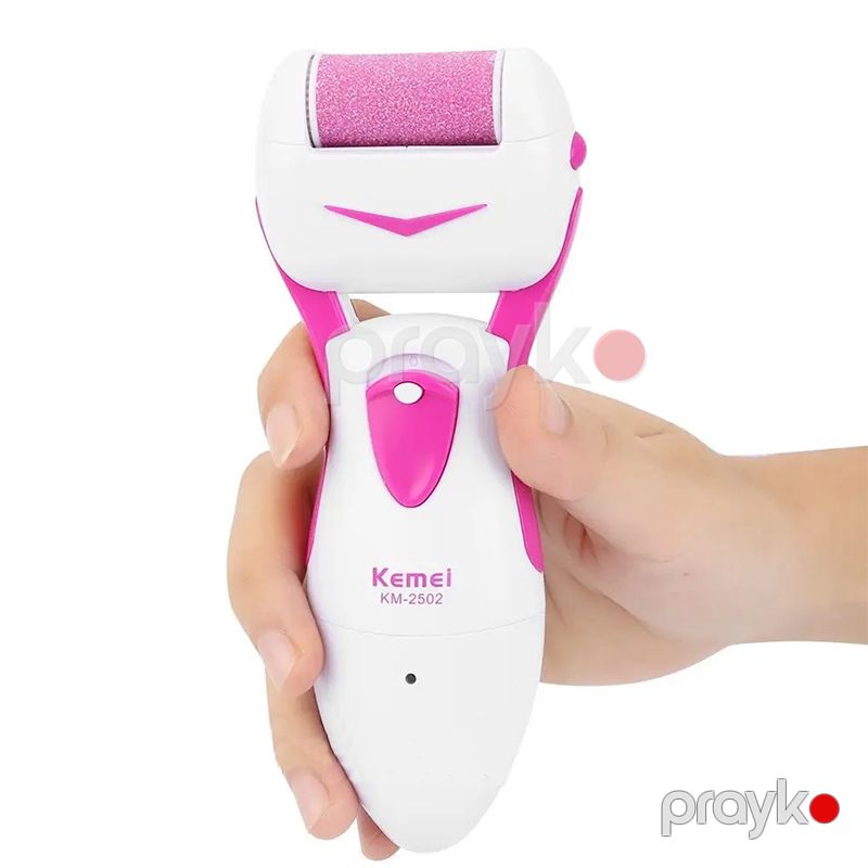 Kemei KM-2502X Elektrikli Ayaq Baxım Aləti Təkrar Doldurula Bilən Çəhrayı Ayaq Pedikür Kallus Təmizləyicisi Daban Təmizləyici — Usturalar, trimmerler və epilyatorlar, Bakı (2)