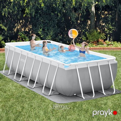 İntex 26792 Prism Frame Karkaslı Hovuz 488 x 244 x 107 sm — Bakı