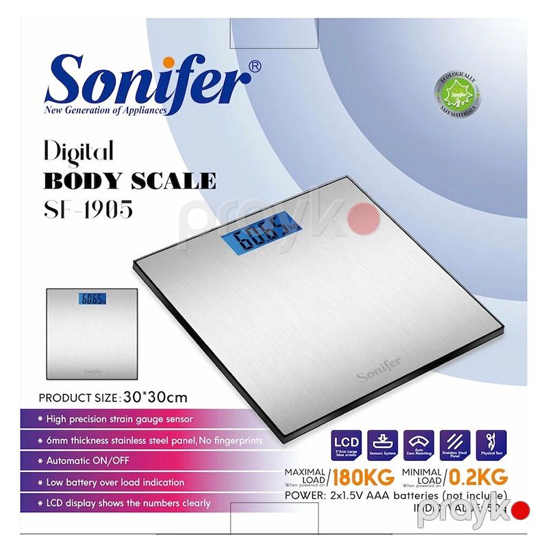 Sonifer SF-1905 OEM Paslanmayan Polad 180 kq Elektron Rəqəmsal Tərəzi Metal Döşəmə tərəzi Sonifer SF-1905 — Tərəzi, Bakı (3)