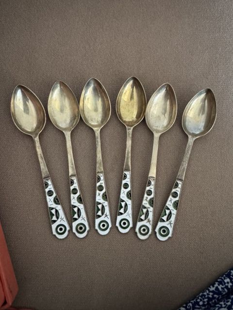 6 ədəd çay qaşığı dəsti - Material: metaldan hazırlanmış, sap — Digah