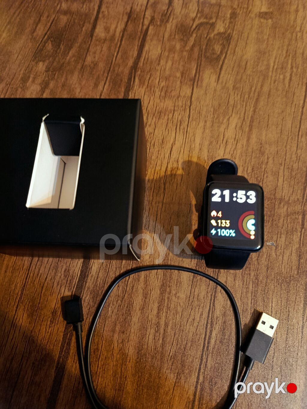 Xiaomi Mi Watch Lite (qutu və şarj kabeli ilə) - Rəng: Qara, kvadrat — Ağıllı saatlar, Gəncə (2)
