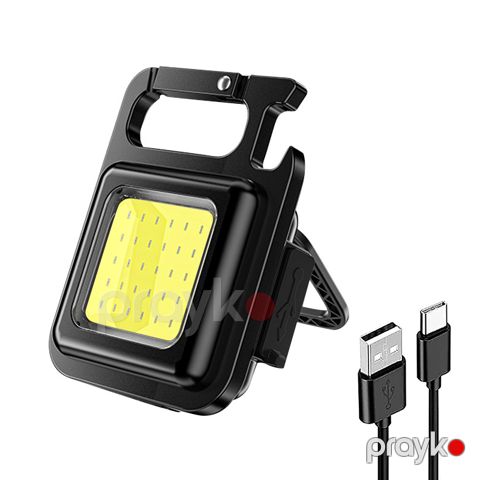 Çoxfunksiyalı 1-10pcs Təkrar Doldurulan Suya Davamlı LED Fənər 4 İşıqlandırma Rejimli 2x Qarmaqlı Fləş Cib Klipi — Bakı