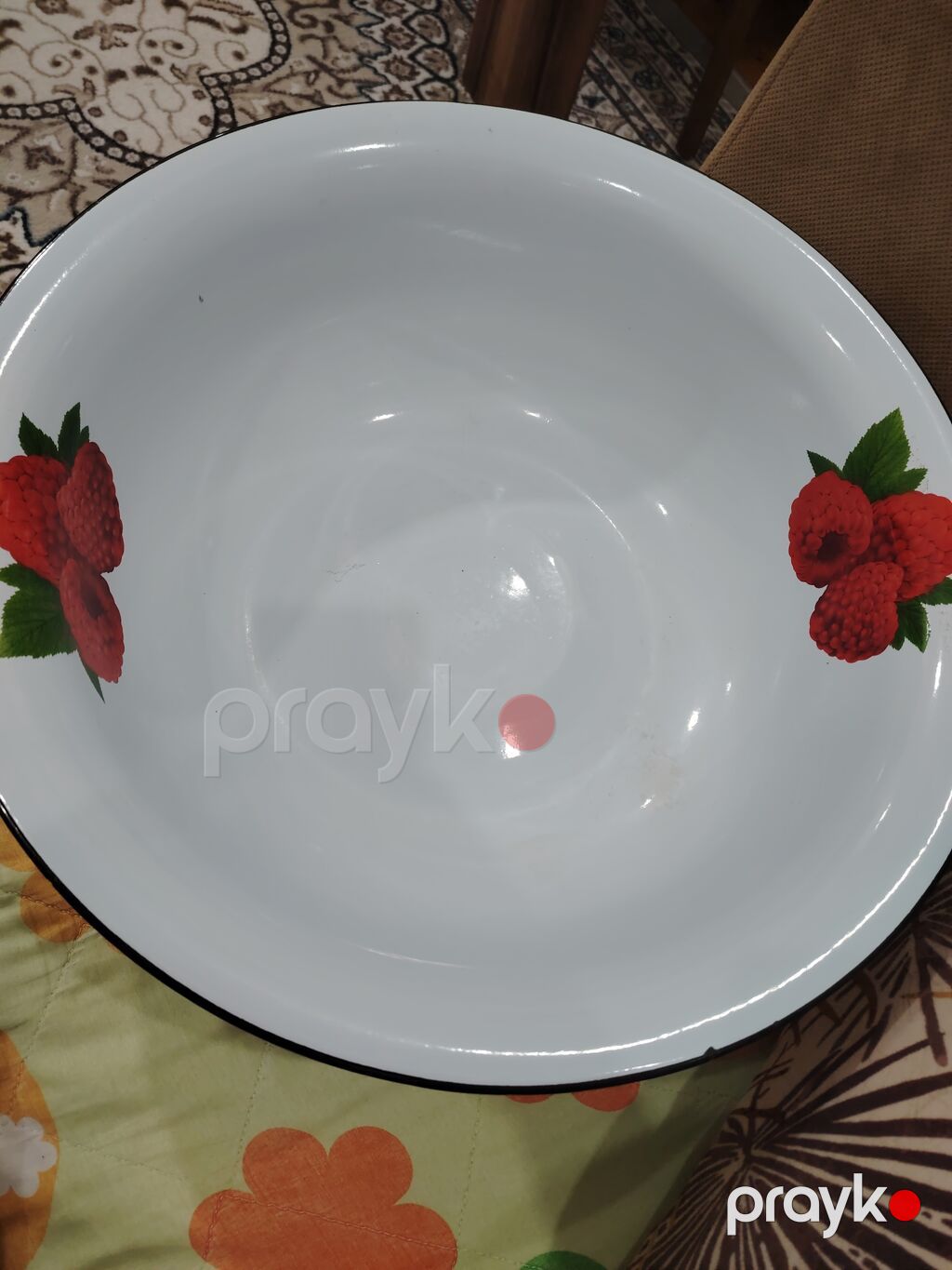 Emallı iri ləyən - Material: möhkəm metal üzərində ağ emal örtük — Qablar və mətbəx əşyaları, Masazır (3)